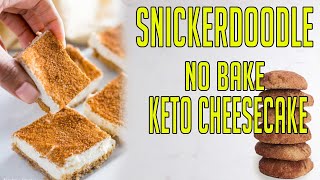 KETO CHEESECAKE NO BAKE SNICKERDOODLE  KETO DESSERTS [upl. by Aneeh]