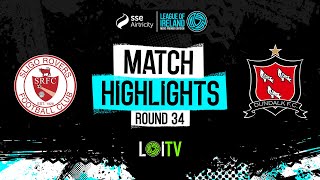 SSE Airtricity Mens Premier Division Round 34  Sligo Rovers 02 Dundalk  Highlights [upl. by Nnaytsirk]