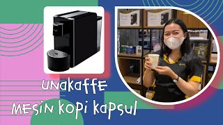 Mesin kopi kapsul Unakaffe Excelso [upl. by Sedlik595]