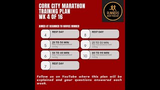 Cork City Marathon Training Plan Week 4 of 16 [upl. by Groh797]