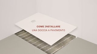 Come installare un piatto doccia a filo pavimento Passo dopo Passo [upl. by Ahsekel377]