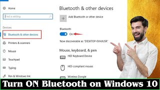 GUIDE How to Turn ON Bluetooth on Windows 10 Very Easily [upl. by Nicodemus]