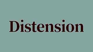 Distension Meaning and Definition [upl. by Hepsoj446]