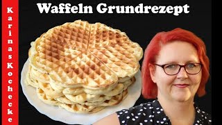 Waffeln backen das einfache Grundrezept ganz schnell und lecker mit Zutaten die man oft Zuhause hat [upl. by Abdul]