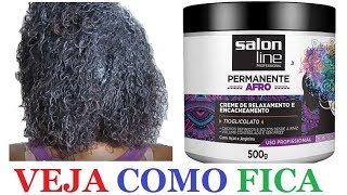 Fiz Relaxamento com SALON LINE PERMANENTE AFRORETOQUE DE RAIZ  PASSO A PASSO [upl. by Derrik]