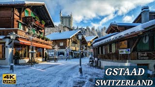 Gstaad 🇨🇭 Switzerland  A Magical Swiss Village  Day Walking Tour 4K Ultra HD [upl. by Sly119]