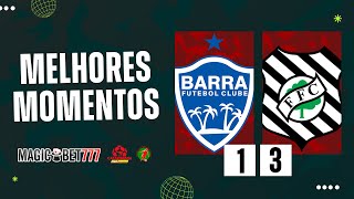 BARRA 1 X 3 FIGUEIRENSE  MELHORES MOMENTOS  CATARINENSE 2024 [upl. by Cocks]