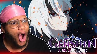 GENSHIN HATER REACTS TO quotThe Song Burning in the Embersquot Genshin Impact Short [upl. by Morgan]