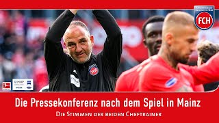 Die Pressekonferenz nach dem Auswärtssieg gegen den 1 FSV Mainz 05 [upl. by Enalda]