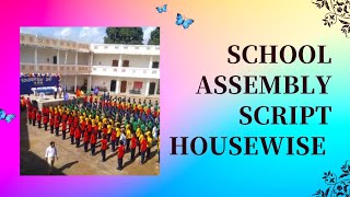 How to Conduct Morning Assembly in School Housewise Housewise School Assembly Anchoring Script [upl. by Stegman]