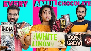 We Tried EVERY Amul CHOCOLATE 😱  MUST WATCH Before You Try Any 😨 WORST CHOCOLATE EXPERIENCE 🤢🤮 [upl. by Lu180]