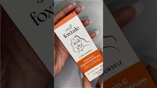 Foxtale Vitamin C Brightening serum Review notsponsored serum shorts youtubeshorts [upl. by Fidele]