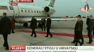 3 Ante Gotovina i Mladen Markač Dolazak Hrvatskih Generala iz Haaga [upl. by Halet]