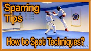 Taekwondo Sparring Tips  How to Spot Techniques [upl. by Arreic206]