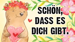 Danke dass es dich gibt 🥰💖 Gruß für tollen Menschen 🌷  Kostenlose Whatsapp Grüße [upl. by Rebecca]