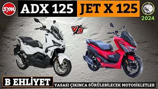 SYM ADX 125 VE JET X 125 KARŞILAŞTIRMASI  adx125 jetx125 sym [upl. by Proudman]