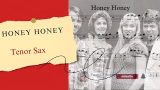 Honey Honey  Abba  Play along for Tenor Saxophone [upl. by Themis]