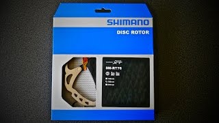 Shimano XT SMRT76 180mm Disc Rotor unboxing  4K [upl. by Dalia793]