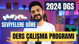 2024 DGS DERS ÇALIŞMA PROGRAMI SEVİYELERE GÖRE [upl. by Bourke593]