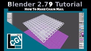 How to Make Chain Mail in Blender 279 [upl. by Anatsirhc]