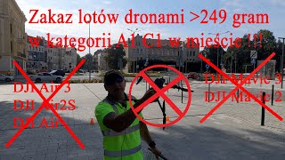 Zakaz lotów dronami pow249 g w mieście zakaz w mieście dla A1C1 DronesByUr LKMD ARROW [upl. by Clothilde]