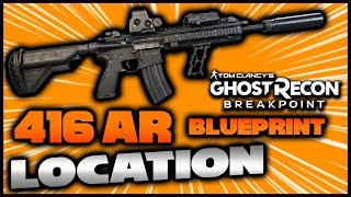 Best Weapons in Ghost Recon Breakpoint  416 AR Blueprint Location  How to Find [upl. by Daas]