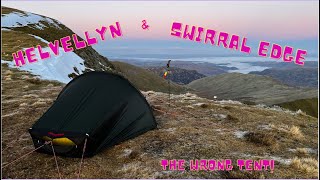 Helvellyn Wild camp via Swirral Edge Winter camp [upl. by Daiz519]