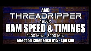 AMD Threadripper  Memory Speed amp Latency on Cinebench Standard amp Performance ram [upl. by Dela]