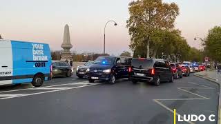 Police  Convoi de la BRI en urgence Police task force convoy responding in Paris [upl. by Ravo]