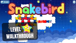 Snakebird Level ⭐2 Walkthrough [upl. by Milburr]