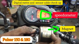 Pulsar 150 and 180 speedometer cable sensor checkup pulsar youtube bike motorcycle mechanical [upl. by Sredna]