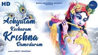 Achyutam Keshavam Krishna Damodaram  Bhajan 2024  Krishna Songs  Krishna Bhajan  Bhakti Song [upl. by Noswal]