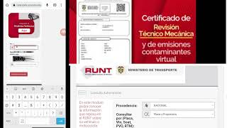 RUNT CONSULTAR REVISION TECNICA MECANICA Por INTERNET 2023 [upl. by Anwadal]