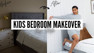 BIG BOY ROOM MAKEOVER I KIDS ROOM MAKEOVER BOYS Room Makeover Part 1 l DIY BY NIKY FOSTER [upl. by Balling]