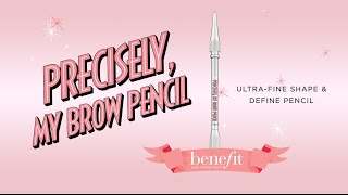 Benefit Cosmetics Precisely My Brow Pencil amp 24hr Brow Gel [upl. by Jacky994]