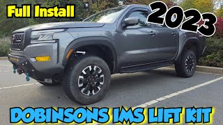 How To Lift Your 2023 Nissan Frontier Pro4x Dobinsons IMS Lift Kit Install [upl. by Chon]