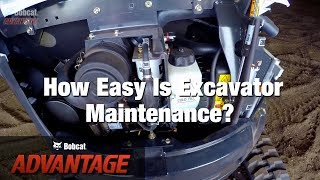 Finish Maintenance Faster Bobcat vs Other Excavator Brands [upl. by Nnaylrebmik]