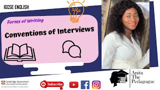 Conventions of Interviews IGCSE English Language [upl. by Neruat]