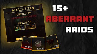 15 Aberrant raids  Attack on titan  Revolution [upl. by Nikkie]