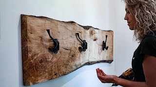 Making a Pivoting Wall Mounted Coat Rack [upl. by Jarrell]