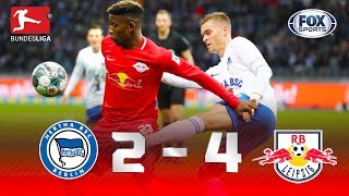 Hertha Berlin  RB Leipzig 24  GOLES  Jornada 11  Bundesliga [upl. by Humfried]