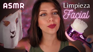 ASMR • Limpieza FACIAL profunda mientras TOCO tu carita Roleplay [upl. by Enrahs]