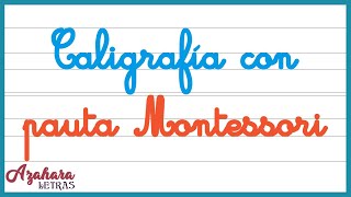 📝 Caligrafía con Pauta Montessori con PDF para descargar [upl. by Sybyl]