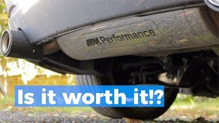 BMW M140i  Is the M Performance Exhaust worth it [upl. by Ayihsa]