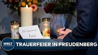 TRAUERFEIER IN FREUDENBERG Hinterbliebene nehmen Abschied von 12jähriger Luise [upl. by Nodnab745]