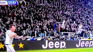 De Rossi insulta Mandzukic STAI MUTO ZINGARO DI MERDA  Juventus Roma 10 24 gennaio 2016 [upl. by Aytida]