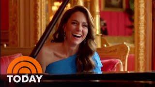 See Kate Middleton show off piano skills at 2023 Eurovision [upl. by Riancho236]