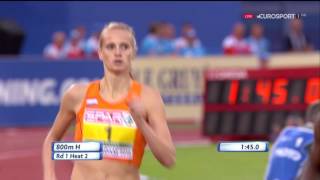 Heptathlon Womens 800m Heat 2  European Athletics Championships 2016 [upl. by Dreddy]