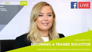 ShoosmithsLIVE Becoming a Trainee Solicitor at Shoosmiths [upl. by Emery]