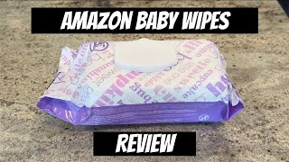 Are These The BEST Baby Wipes Amazon Elements Fragrance Free Sensitive Baby Wipes Review [upl. by Schapira568]